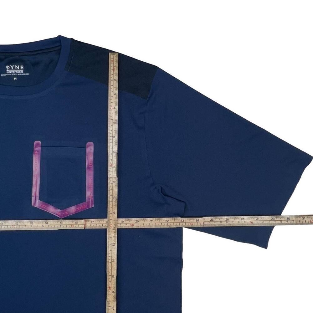 New Dyne Men US M Navy Blue T-Shirt Relaxed Fit Activewear - Picture 6 of 9